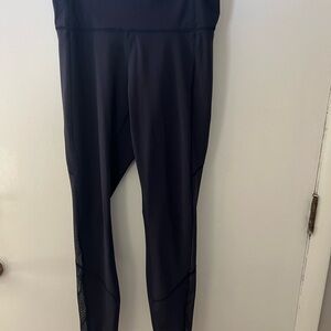Lululemon Body Con Tight, navy blue with mesh panels, very soft, size 10